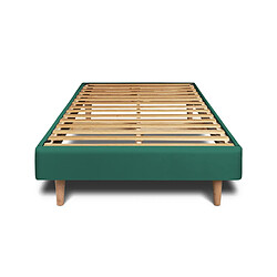 Sommeil de plomb Sommier Kit Velours Vert 90x200 H29cm