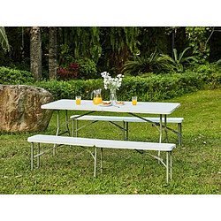 Table pliante - 180 cm - 8 personnes - plastique pas cher