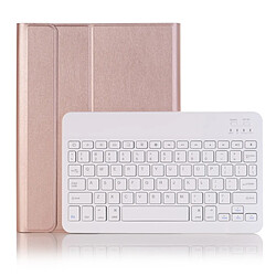 Wewoo A09B Etui Bluetooth Clavier 3.0 Ultra-mince Détachable en ABS pour iPad Air / Pro 10.5 pouces 2019avec fente stylo et support or rose