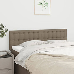 vidaXL Têtes de lit 2 pcs Taupe 72x5x78/88 cm Tissu