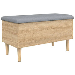 Maison Chic Banc de rangement | Meuble de rangement d'Entrée | Coffres d'Intérieur chêne sonoma 82x42x46 cm bois d'ingénierie -MN12641