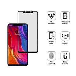 Tellur Verre Trempé 2.5D Colle Complète pour Xiaomi Mi 8 Pro, Noir