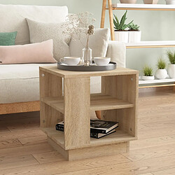 vidaXL Table basse chêne sonoma 40x40x43 cm bois d'ingénierie