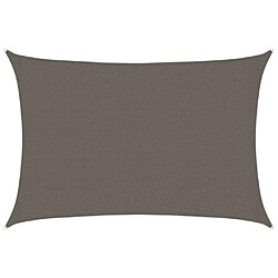 vidaXL Voile d'ombrage 160 g/m² Anthracite 2,5x4 m PEHD