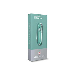 Avis VICTORINOX - 0.6223.T24G - VICTORINOX CLASSIC SD TRANSLUCIDE TROPICAL SURF