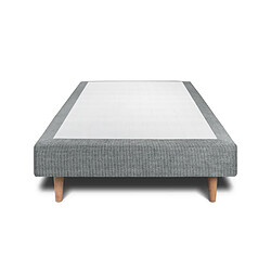 Sommeil de plomb Sommier Tapissier Tissu Gris anthracite 80x200 H29cm