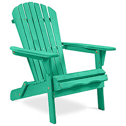 ICONIK INTERIOR Chaise de jardin Adirondack - Bois Vert