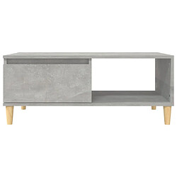 Maison Chic Table basse,Table Console Table d'appoint, Table pour salon Gris béton 90x50x36,5 cm Bois d'ingénierie -MN19074 pas cher