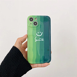 Avis GUPBOO Étui pour iPhone13 Coque de téléphone souple Premium Smiley vert dégradé à rayures