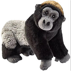 Anima peluche gorille noir et gris 24 cm