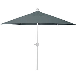 Decoshop26 Demi parasol semi-circulaire balcon terrasse UV 50+ polyester/aluminium 3kg avec une portée de 300 cm anthracite sans support 04_0003897