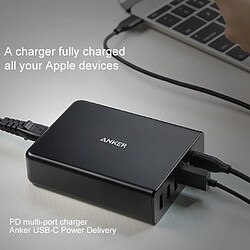 Acheter Wewoo Chargeur 2.4A Commutateur mural 5 ports PDA 5 USB / C pour téléphones mobiles / Tables / Macbooks (Noir)