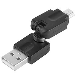 Acheter Wewoo Adaptateur noir USB 2.0 AM vers Mini USB pivotant sur 360 degrés