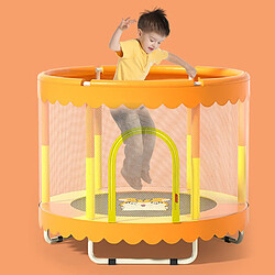 IKIDO Petit trampoline compact enfants, jeu de jardin pour enfants,trampoline avec filet de sécurité respirant,trampoline pour enfants unisexe, trampoline de jeu interieur