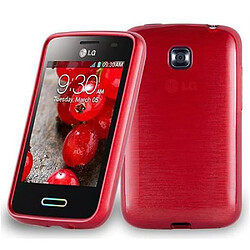 Cadorabo Coque LG L3 II (2. SIM) Etui en Rouge