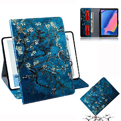 Wewoo Housse Coque en cuir à rabat horizontal pour Motif fleurs d'abricot Galaxy Tab A 8 2019 / P200 / P205avec porte-cartes et