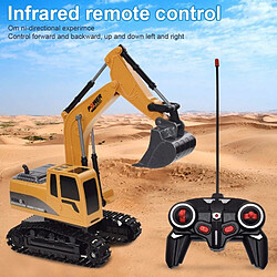 Universal Camion RC Mini bulldozer télécommandé 1: 24 Chariot d'ingénierie en plastique Chariot à benne Grue Pelle Voiture électrique Jouet Cadeau | Voiture RC