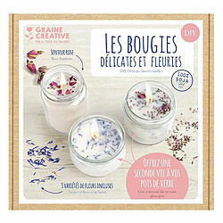 Graines Creatives 2 coffrets DIY bougies délicates et fleuries