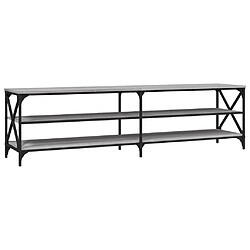 Maison Chic Meuble TV scandinave gris - Banc TV pour salon Sonoma 180x40x50 cm bois d'ingénierie -MN53922