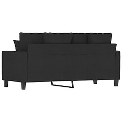 Acheter vidaXL Canapé à 2 places Noir 140 cm Tissu