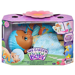 Mattel My Garden Baby - Mon Premier Bébé Papillon, bleu, 23 cm, corps souple avec ailes en peluche - Poupée / Poupon - Des 18 mois pas cher