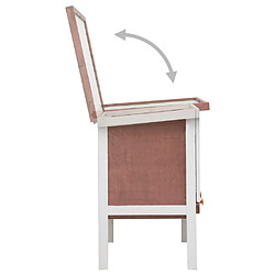 Acheter Helloshop26 Clapier d'extérieur 1 niveau 90 x 45 x 65 cm marron bois 02_0000584