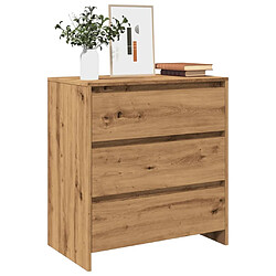 vidaXL Buffet chêne artisanal 70x41x75 cm bois d'ingénierie