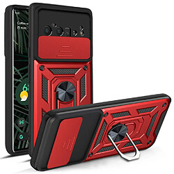 Coque en TPU anti-griffes avec béquille, couleur rouge pour votre Google Pixel 6 Pro