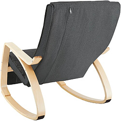 Avis Helloshop26 Fauteuil siège à bascule lounge confortable au design élégant ergonomique gris 08_0000247