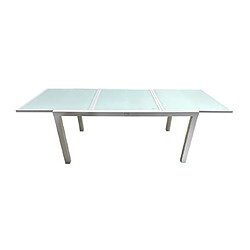 Acheter Mes Table de jardin extensible aluminium 160-240cm coloris blanc