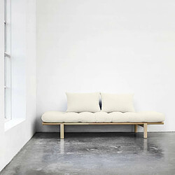 Acheter Inside 75 Méridienne futon PACE en pin coloris naturel couchage 75*200 cm.