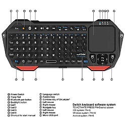 Acheter Universal Mini-clavier Bluetooth avec pavé tactile, clavier IOS compatible avec projecteur Smart TV