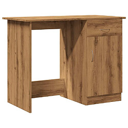 vidaXL Bureau chêne artisanal 100x50x76 cm bois d'ingénierie