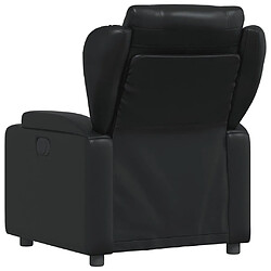 Acheter vidaXL Fauteuil inclinable Noir Similicuir