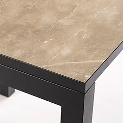 Ds Meubles Table Luxury 75x75 Noce NG pas cher