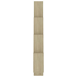 Acheter vidaXL Étagère murale cube Chêne sonoma 90x15x119 cm Bois d’ingénierie