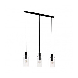 EGLO Suspension MONTEFINO 3 ampoules noir