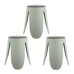 LEITMOTIV Lot de 3 tabourets Keystone - Jade