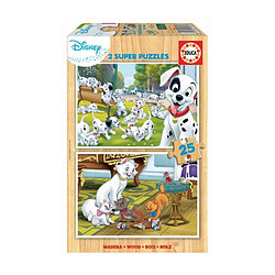 Educa Borras BOIS DISNEY ANIMALS - DALMATIENS + ARISTOCHATS - 2 puzzles en bois