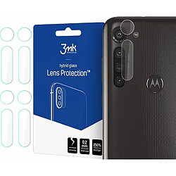 3MK Lot de 4 protections pour appareil photo arrière anti-chocs 100 % compatibles avec Motorola GB Power- Transparent