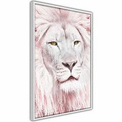 Paris Prix Affiche Murale Encadrée Dreamy Lion 20 x 30 cm Blanc