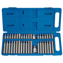 Draper Tools Jeu d'embout hexagonal, Torx et cannelé 40 pièces TX-STAR 33323