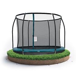 Avis Trampoline rond avec filet - AXI Boston - Ø 305 cm en VERT | Trampoline entérré et hors sol pour enfants | Pour le jardin / l'extérieur