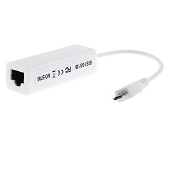 Acheter Micro USB vers RJ45 LAN 10/100Mbps Rapide Ethernet Réseau Adaptateur Carte -Blanch