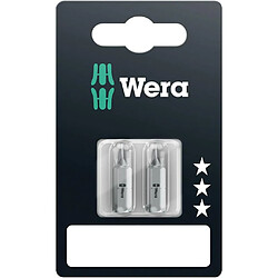 Lot de 2 embouts 855/1 Z série 1 entraînement 1/4 Pozidriv® PZ1x25mm WERA WERK 05073308001