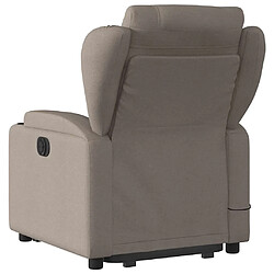 Acheter vidaXL Fauteuil inclinable de massage Taupe Tissu