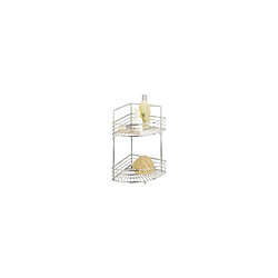 Wenko 16821100 Etagère d'Angle 2 Niveaux Modèle Milano