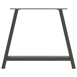 Acheter vidaXL Pieds de table basse forme de A 2 pcs anthracite 100x(72-73) cm