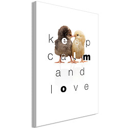 Artgeist Tableau - Keep Calm and Love (1 Part) Vertical [60x90]