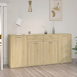 vidaXL Buffet Chêne sonoma 160x36x75 cm Bois d'ingénierie